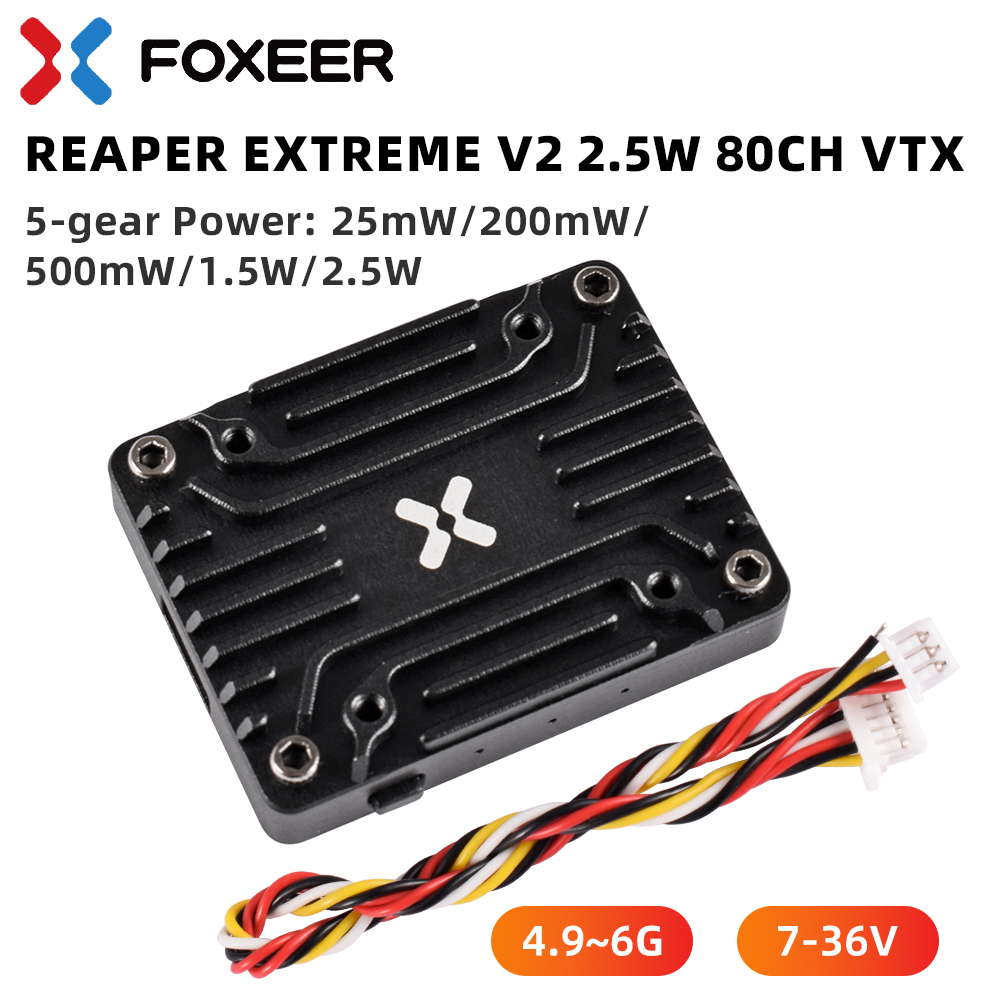Foxeer 5,8g Reaper Extreme V2  – обзор и цена Foxeer Reaper Extreme 2.5W Vtx