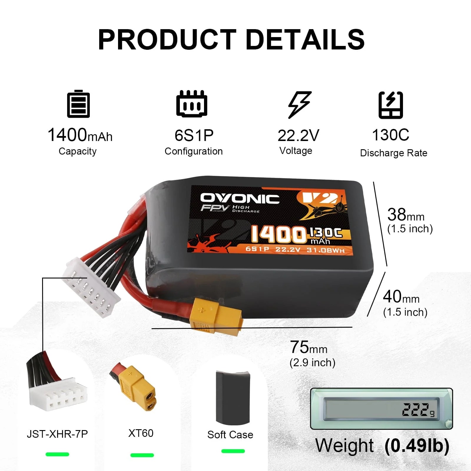 Аккумулятор Ovonic 6S LiPo 22. – обзор и цена Walksnail Avatar Hd Goggles X